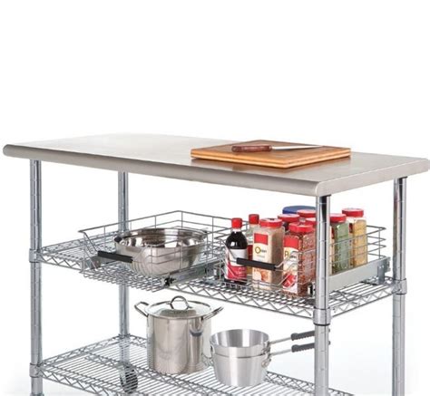 steel cabinet kitchen cart|stainless steel carts with drawers.